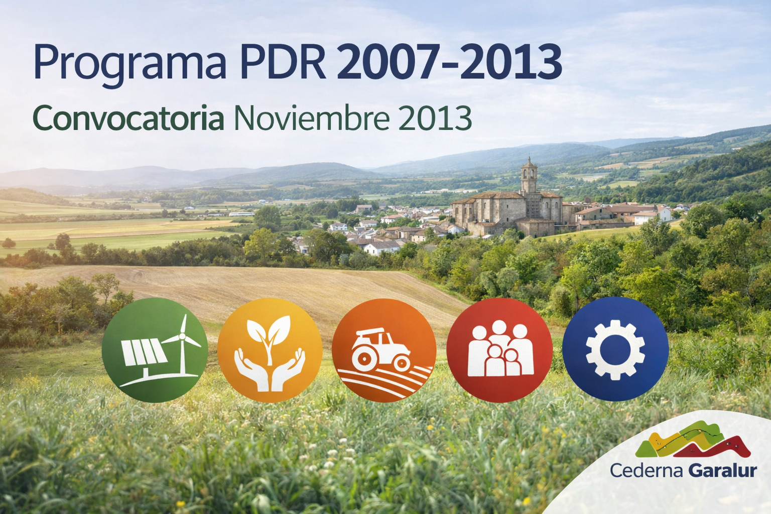 Programa PDR 2007-2013. Convocatoria Noviembre 2013