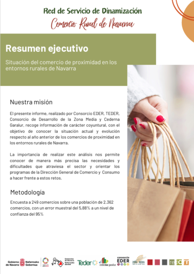 Resumen ejecutivo del comercio rural en Navarra, 2024